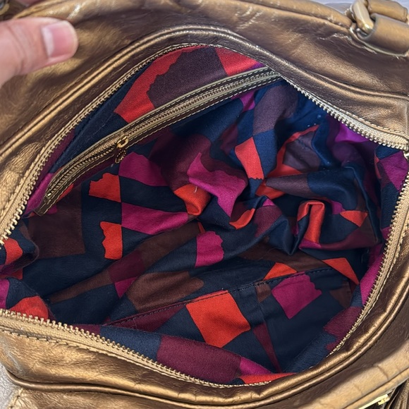 Marc by Marc Jacobs Classic Q Hillier Hobo Gold Metallic Leather Shoulder Bag - Picture 8 of 12